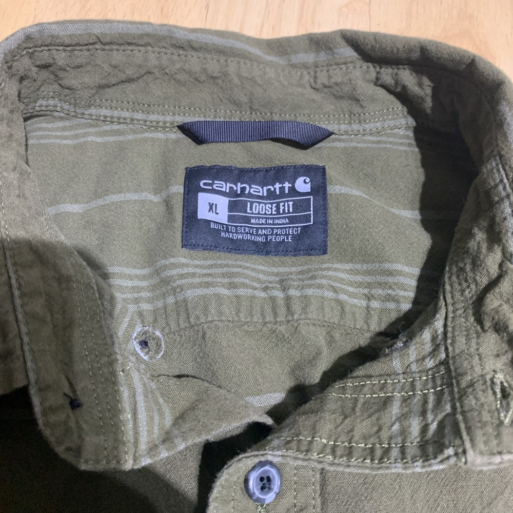 Carhartt Loose Fit Hardworkind People Long-Sleeve Plaid Shirt Men's XL‎ - Picture 4 of 8